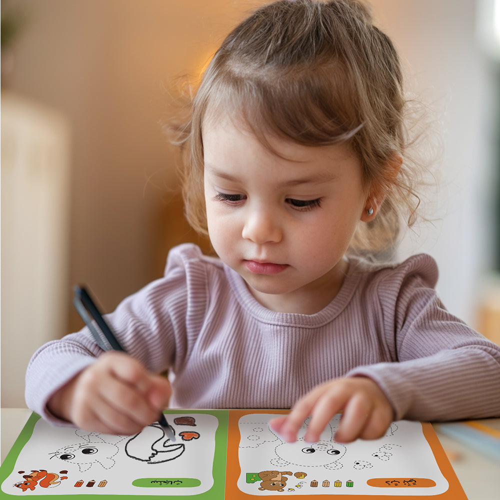 Arabic Coloring and Trace Coloring Book