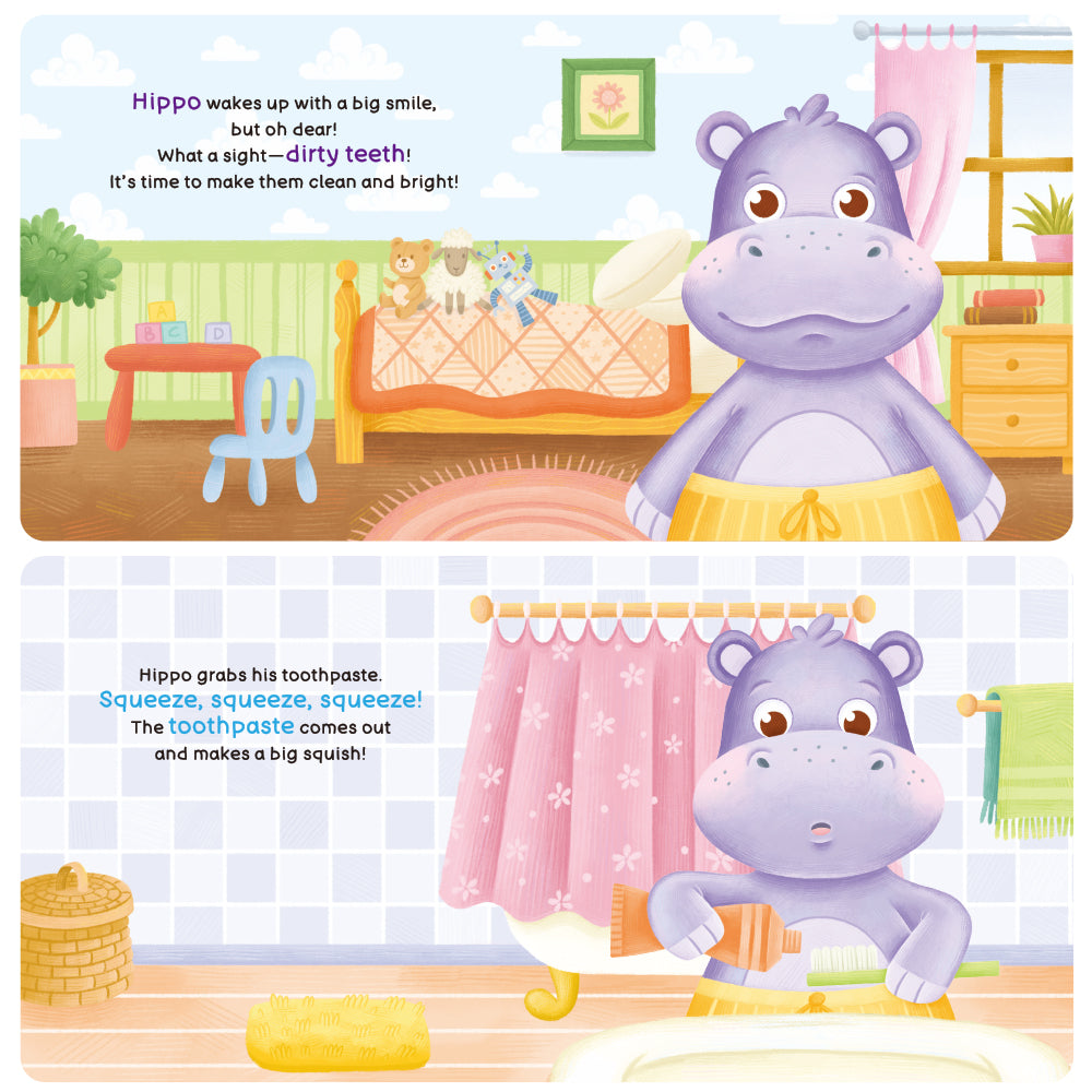 Habit Pals Push Pull Slide Kids Activity Book - Hippo&