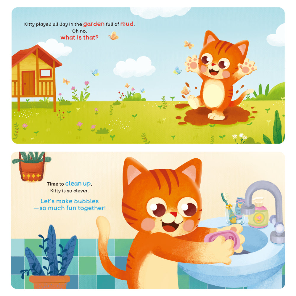 Habit Pals Push Pull Slide Kids Activity Book - Kitty&
