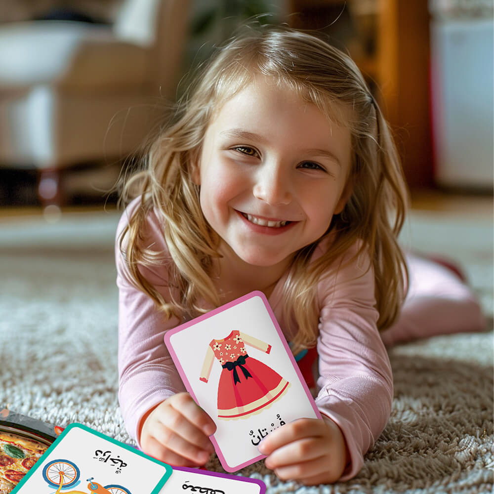 Daily Life Early Learning 54 Flash Cards (Arabic)