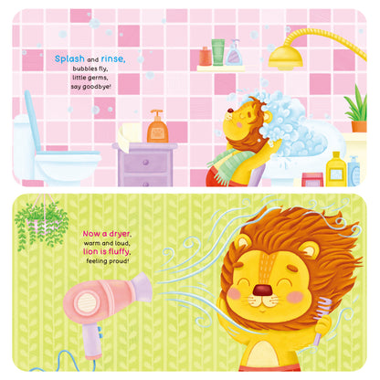 Habit Pals Push Pull Slide Kids Activity Book - Lion&