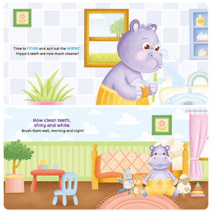 Habit Pals Push Pull Slide Kids Activity Book - Hippo&
