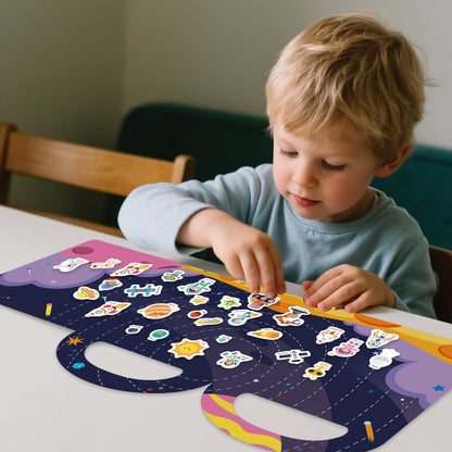 45 Pcs Space Stickers Planet Spin