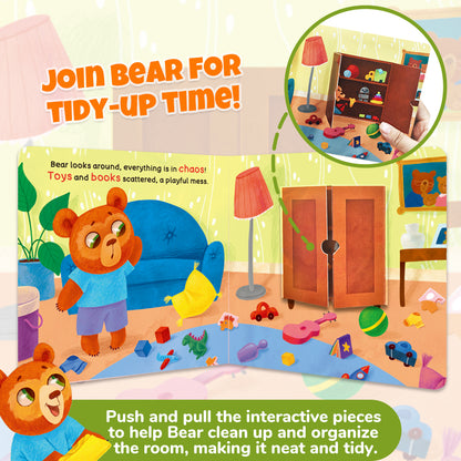 Habit Pals Push Pull Slide Kids Activity Book -Bear&