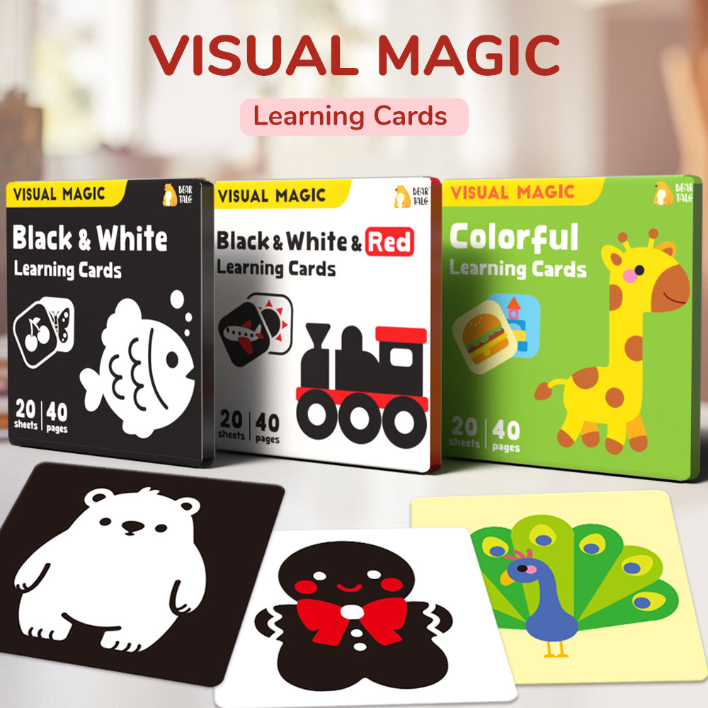 Black &amp; White &amp; Red Learning Cards