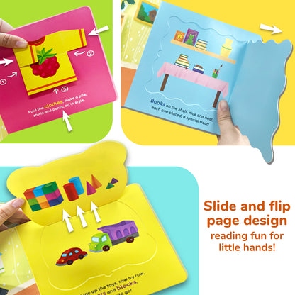 Habit Pals Push Pull Slide Kids Activity Book -Bear&