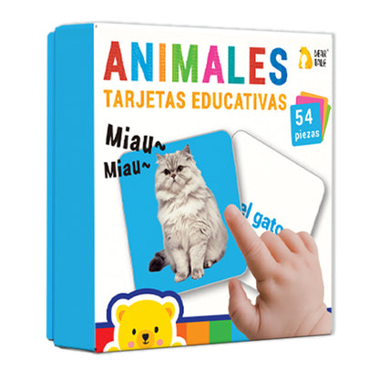 Spanish Animals Flash Card