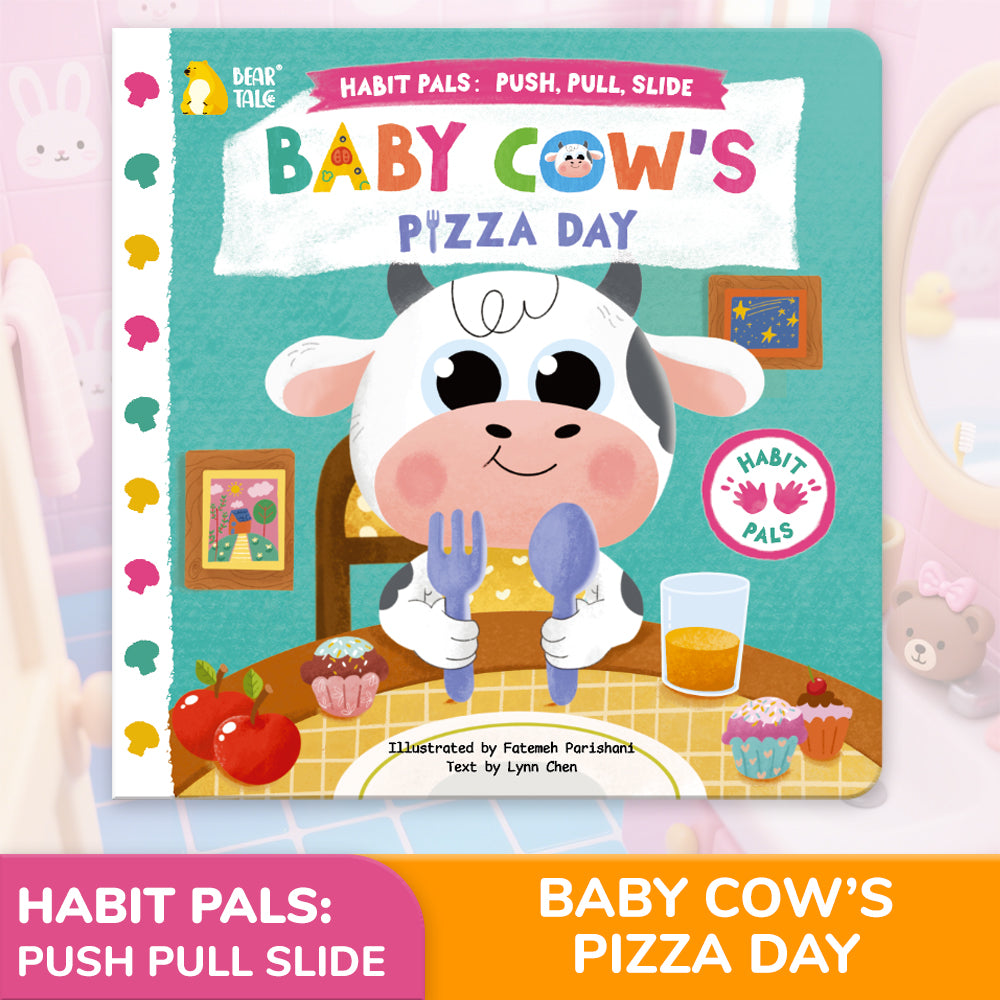 Habit Pals Push Pull Slide Kids Activity Book - Baby Cow&