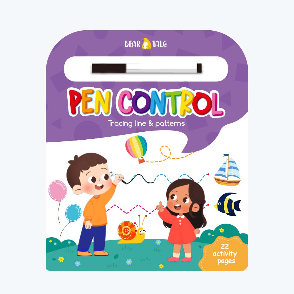 PEN CONTROL Tracing Lines & patterns – BearTale Book