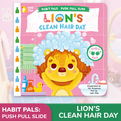 Habit Pals Push Pull Slide Kids Activity Book - Lion&