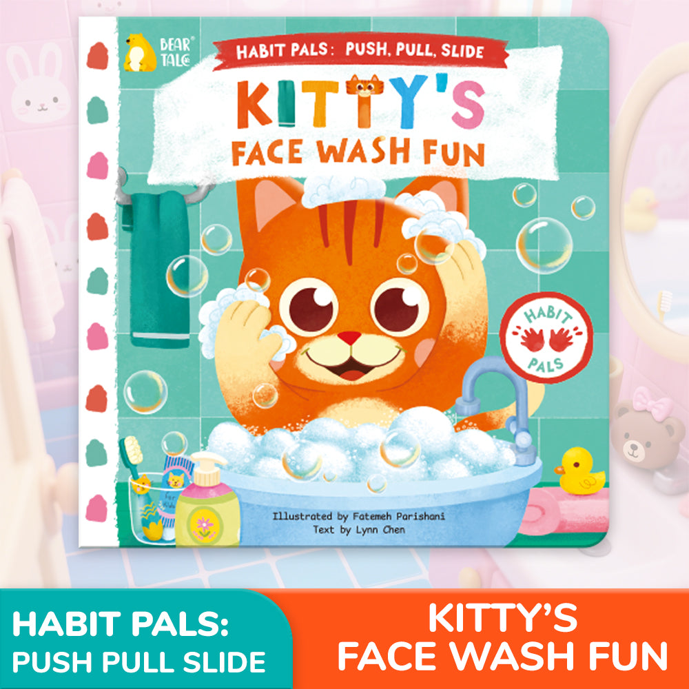 Habit Pals Push Pull Slide Kids Activity Book - Kitty&