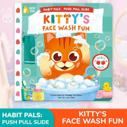 Habit Pals Push Pull Slide Kids Activity Book - Kitty&