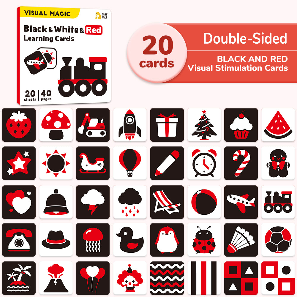 Black &amp; White &amp; Red Learning Cards