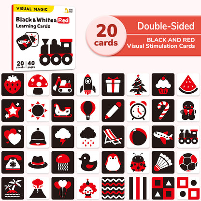 Black &amp; White &amp; Red Learning Cards