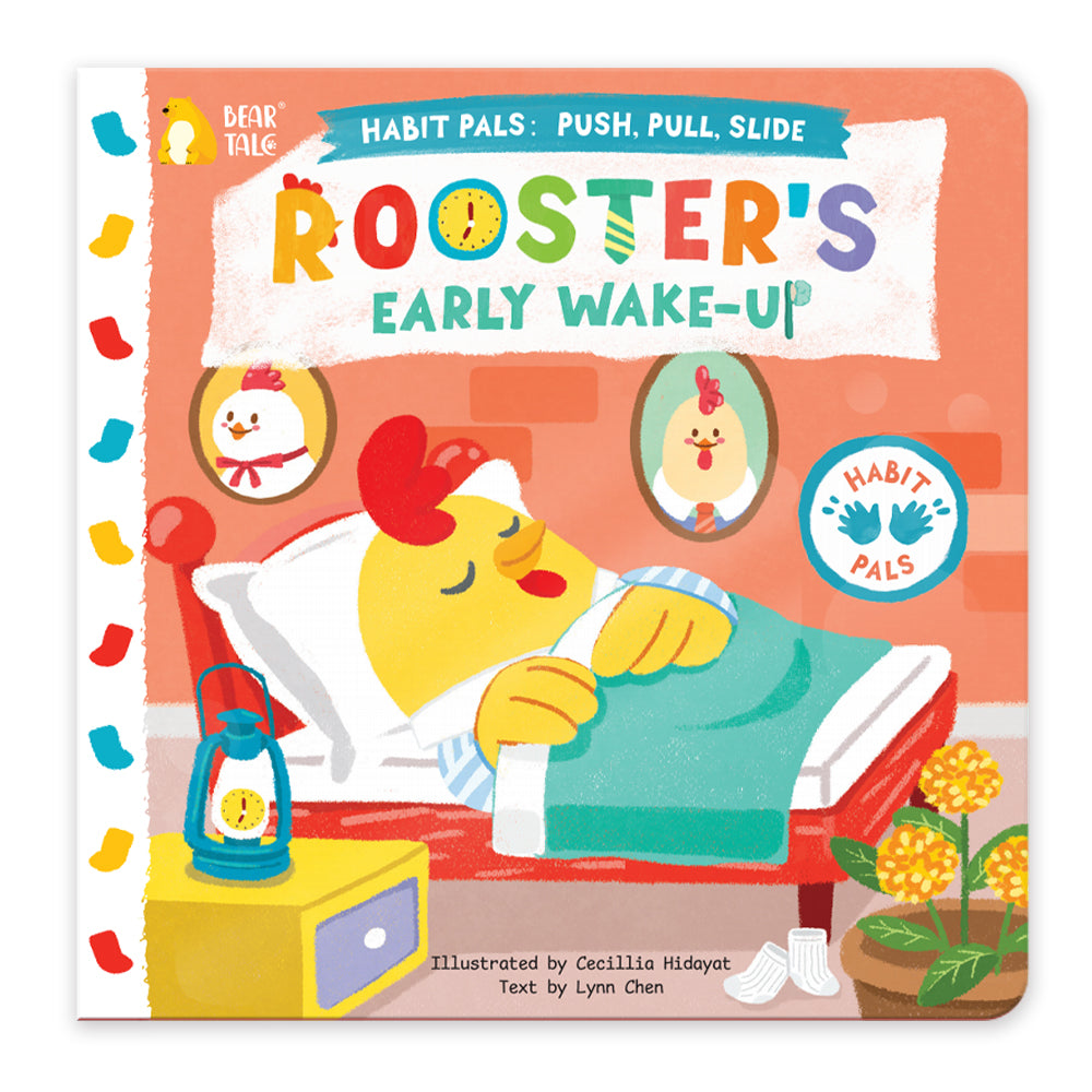 Habit Pals Push Pull Slide Kids Activity Book - Rooster&