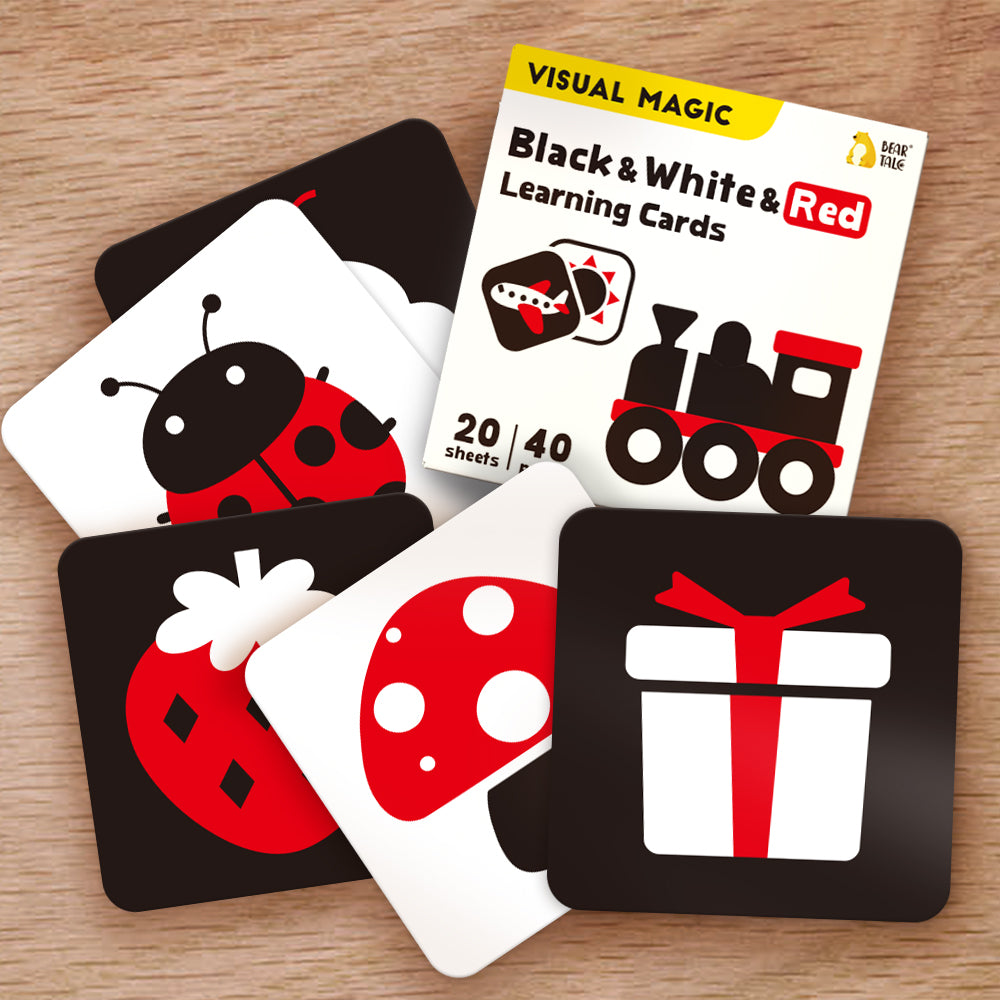 Black &amp; White &amp; Red Learning Cards