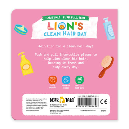 Habit Pals Push Pull Slide Kids Activity Book - Lion&