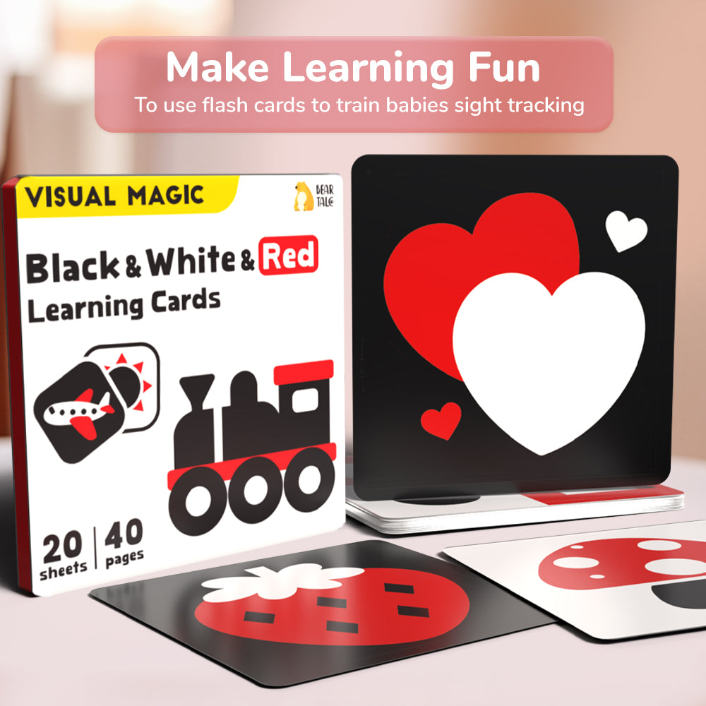 Black &amp; White &amp; Red Learning Cards