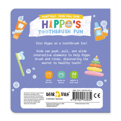 Habit Pals Push Pull Slide Kids Activity Book - Hippo&