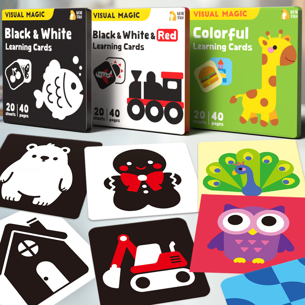Black &amp; White &amp; Red Learning Cards