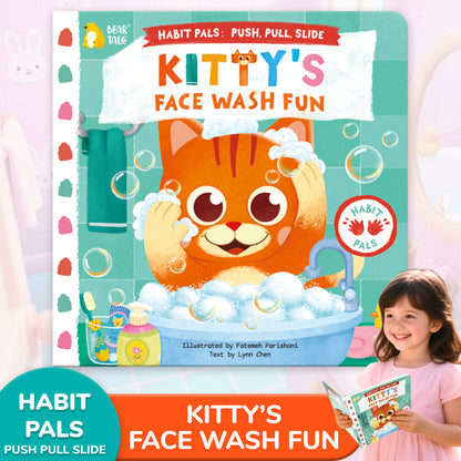 Habit Pals Push Pull Slide Kids Activity Book - Kitty&