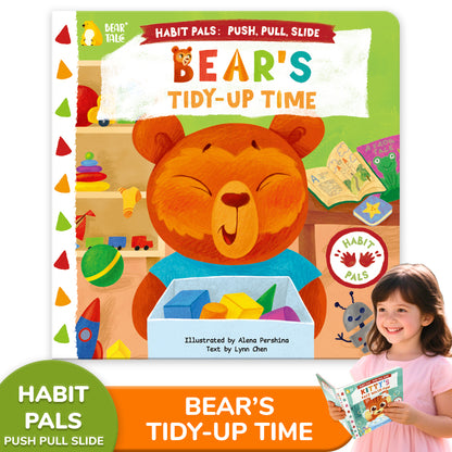 Habit Pals Push Pull Slide Kids Activity Book -Bear&
