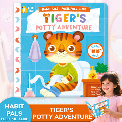 Habit Pals Push Pull Slide Kids Activity Book - Tiger&