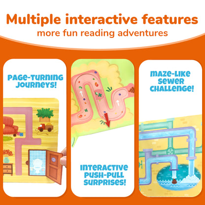 Habit Pals Push Pull Slide Kids Activity Book - Tiger&