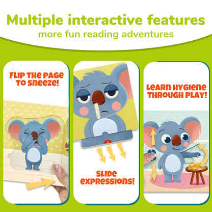 Habit Pals Push Pull Slide Kids Activity Book - Koala&
