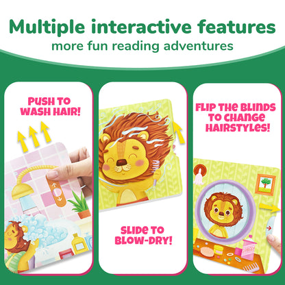 Habit Pals Push Pull Slide Kids Activity Book - Lion&