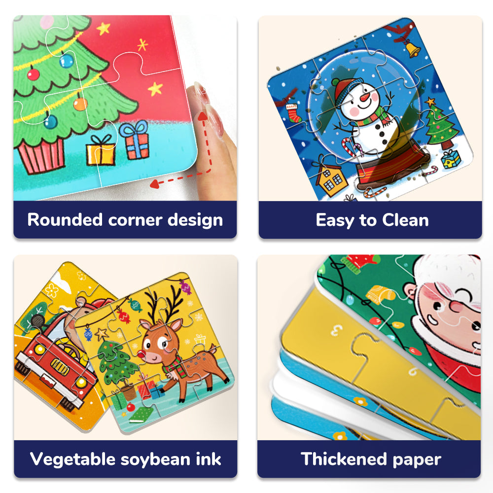 4 in a Box Joyful Puzzle Play - Christmas