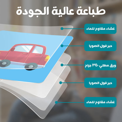 Arabic Cartoon Flash Card
